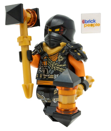 LEGO Ninjago Dragons Rising Season 2: Cole Climber Minifigure with Battle Hammers