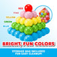 Antsy Pants 200 Ball Pit Balls, Ball Pit for Toddlers 1-3, Non-Toxic Materials, Lightweight, 5 Colors, Reusable Storage Bag, Plastic Balls for Ball