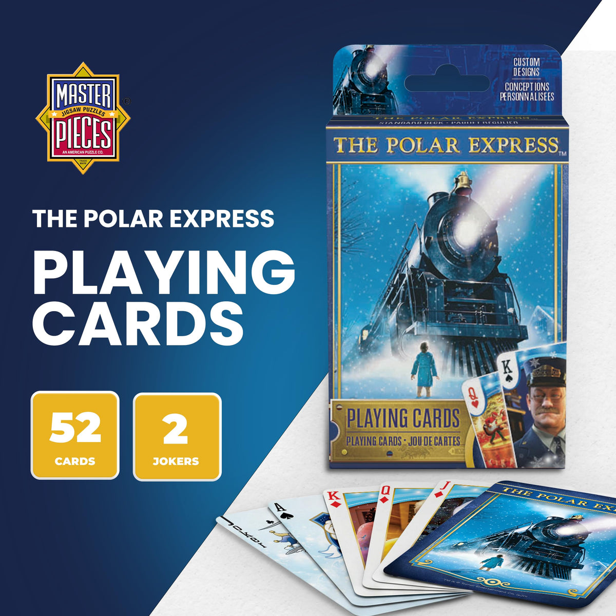 MasterPieces Officially Licensed Polar Express Playing Cards - 54 Card Deck for Adults