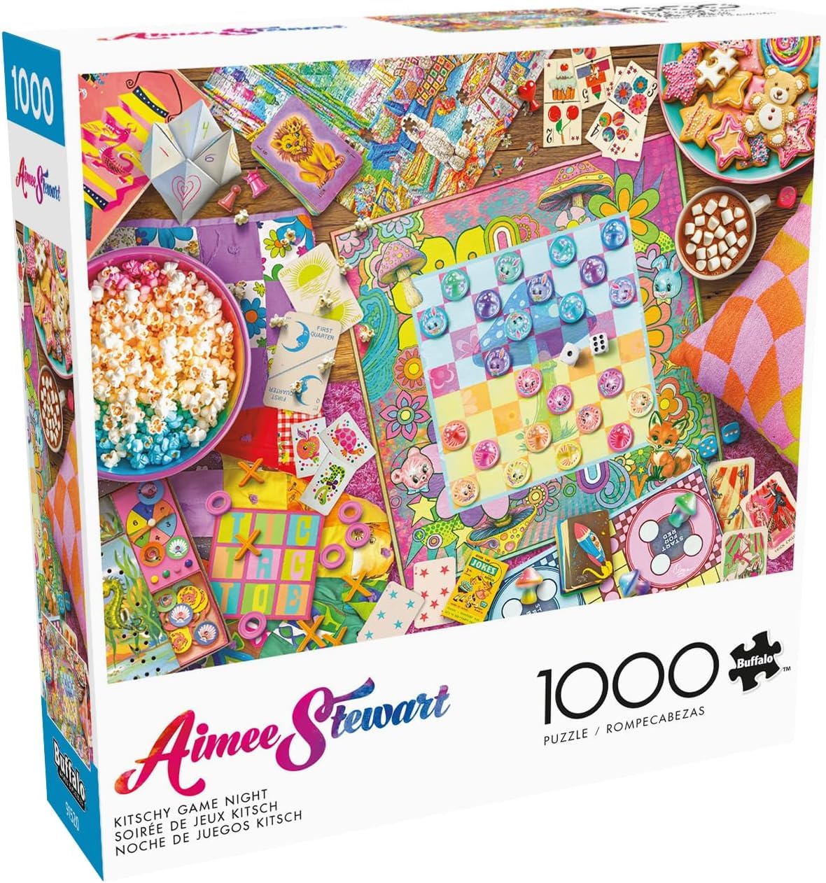 Buffalo Games - Aimee Stewart Kitschy Game Night - 1000 Piece Puzzle