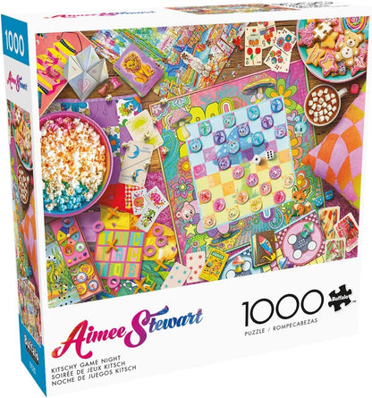 Buffalo Games - Aimee Stewart Kitschy Game Night - 1000 Piece Puzzle