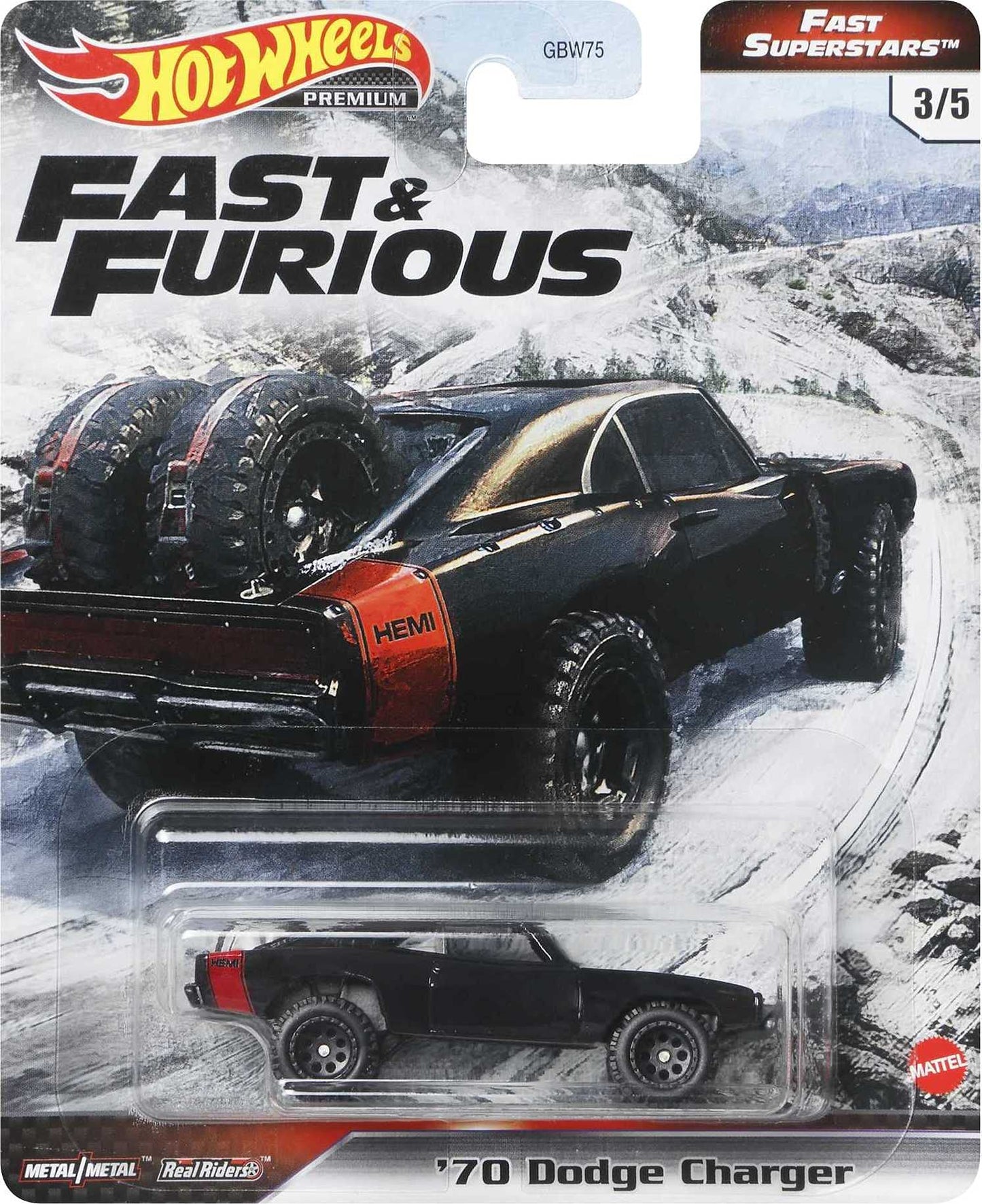 Hot Wheels Fast & Furious Collection of 1:64 Scale Vehicles from The Fast Film Franchise, Modern & Classic Cars, Great Gift for Collectors & Fans