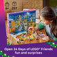 LEGO Friends Advent Calendar 2025 Building Toy - Holiday Countdown Set for Girls & Boys, Ages 6+ - 24 Buildable Surprises, 5 Minidolls & 5 Pets - Kids