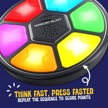 Memory Game for Kids - Gifts for Boys & Girls - 6 7 8 9 10 11 Year Old Boy Birthday Gifts - Toys for 10 Year Old Boy - Handheld Car Travel Road Kids