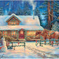 Buffalo Games - Chuck Pinson - Winter's Oasis - 1000 Piece Christmas Jigsaw Puzzle - Festive Puzzles for Adults - Precision-Cut Pieces, Festive