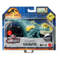 Mattel Jurassic World Dominion Uncaged Dinosaur Toy with Clicker-Controlled Motion & Sound, Click Tracker Velociraptor 'Blue' Dino Action Figure