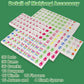 Mini Mahjong Set, American Mahjong Game Set Include 166 Premium Tiles (1.2’’), 1 Bag, 100 Chips, 4 Tile Rulers, 4 Dice, 5 Instruction Manuals