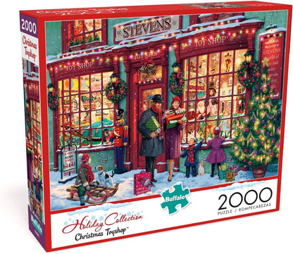Buffalo Games - Christmas Toyshop - 2000 Piece Jigsaw Puzzle for Adults