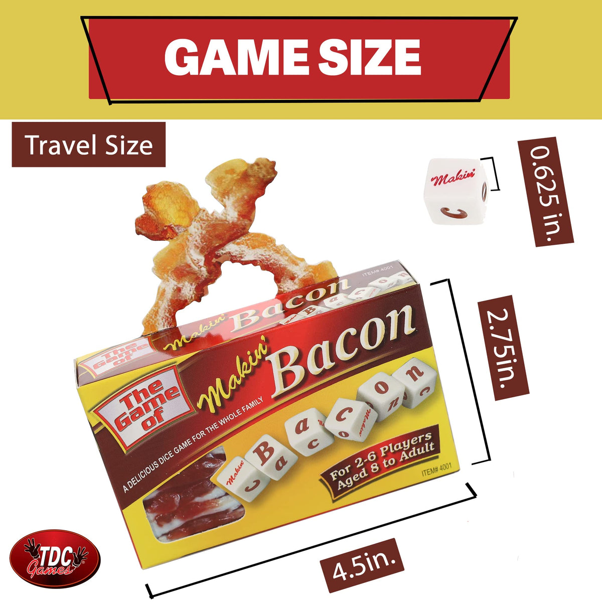 TDC Games Makin’ Bacon Dice Game