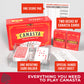 All7s Deluxe Canasta Game Set - Canasta Set with Rotating Card Holder Tray and Scorepad - Large Print Cards for Adults and Seniors - Weekly Card Night