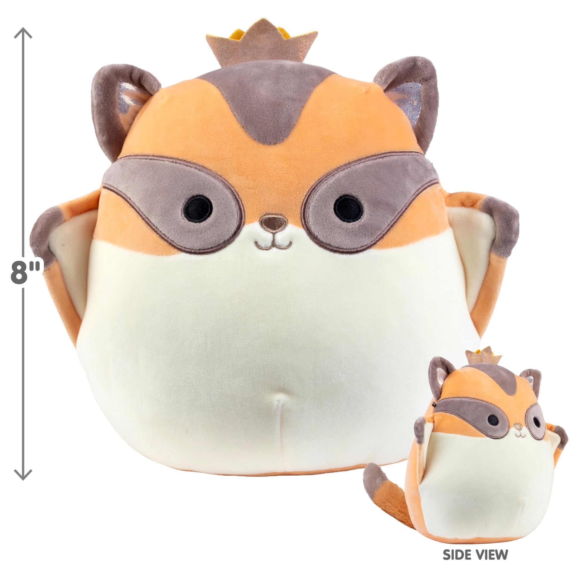 Squishmallows 8" Ziv The Sugar Glider Official Jazwares Plush Ultra-Soft Stuffed Animal, Cute Flying Squirrel Toy, Woodland Collectible, Squishy