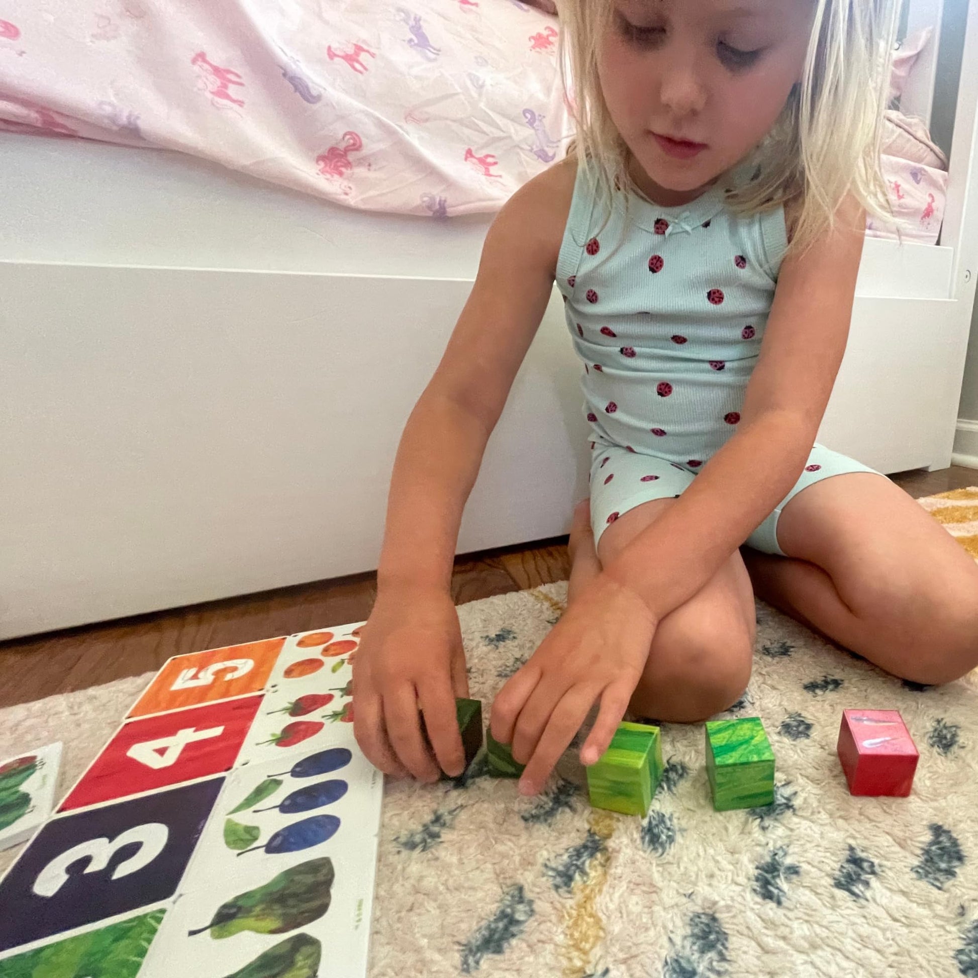 CreateOn Eric Carle Qubee 3 Pack Magnetic Cubes (Caterpillar, Brown Bear, Polar Bear) Playset, Magnetic Building Toys, Educational STEM & Montessori