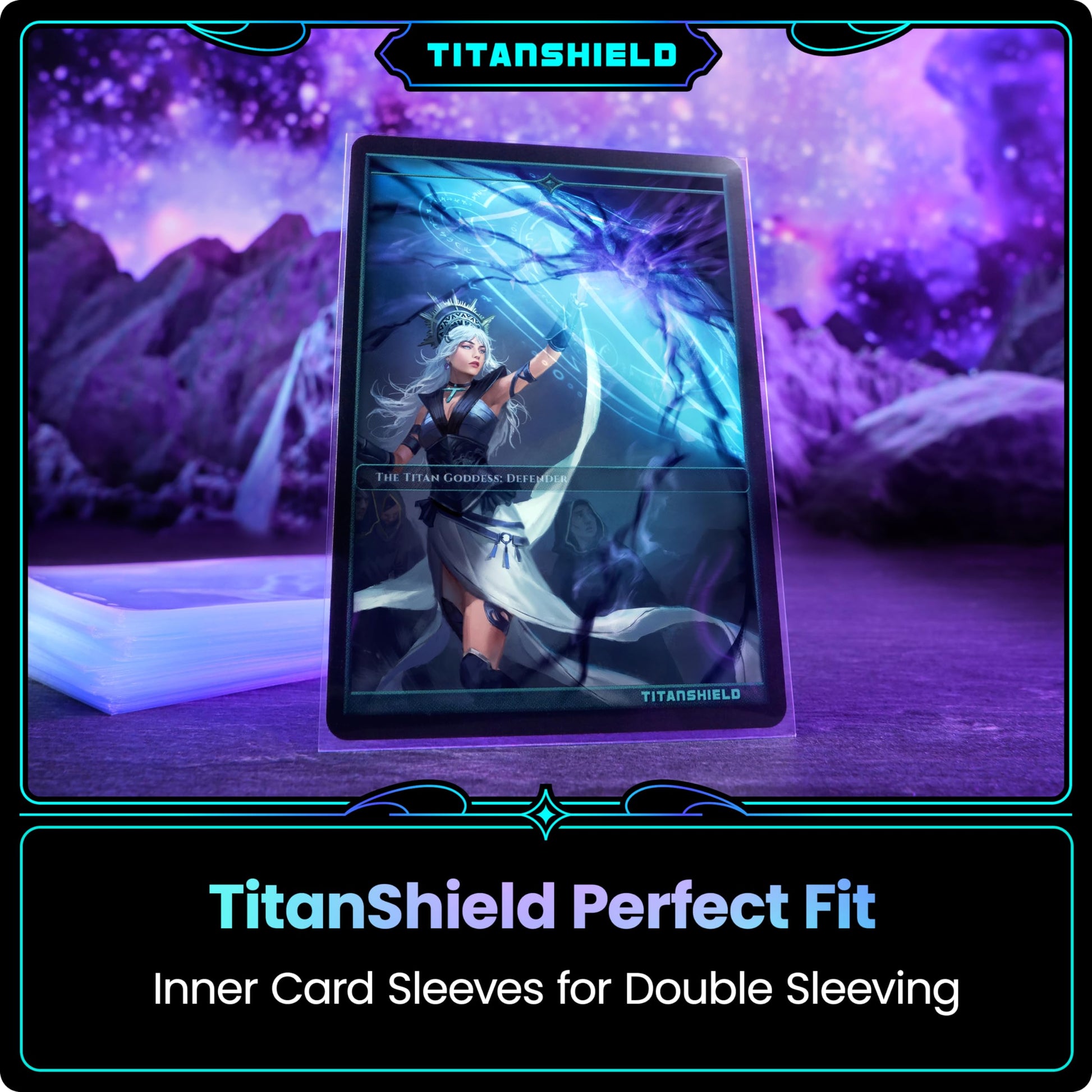 TitanShield | Clear & Transparent Inner Sleeves | 1000 ct| Perfect Fits Card Sleeves | Compatible with Pokémon TCG Trading Cards, MTG Magic The