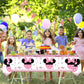 185 Pcs Pink 1st Birthday Party Decorations, Girls Onederful Balloons Arch Garland Kit, Pink Cartoon Onederful Backdrop, TableCloth, Tableware