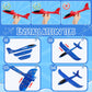IJRPLM 6 Pack Foam Airplanes Toys, 17.5" Large Glider Airplanes for Kids, 2 Flight Mode Glider Plane, Flying Styrofoam Plane for Outdoor Sport