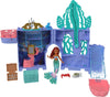 Mattel Disney The Little Mermaid Storytime Stackers Ariel’s Grotto Playset, Stackable Dollhouse with Small Doll & 10 Accessories