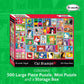 Re-marks Cat Stamps Collage Puzzle, 500 Large Piece Jigsaw Puzzle for All Ages