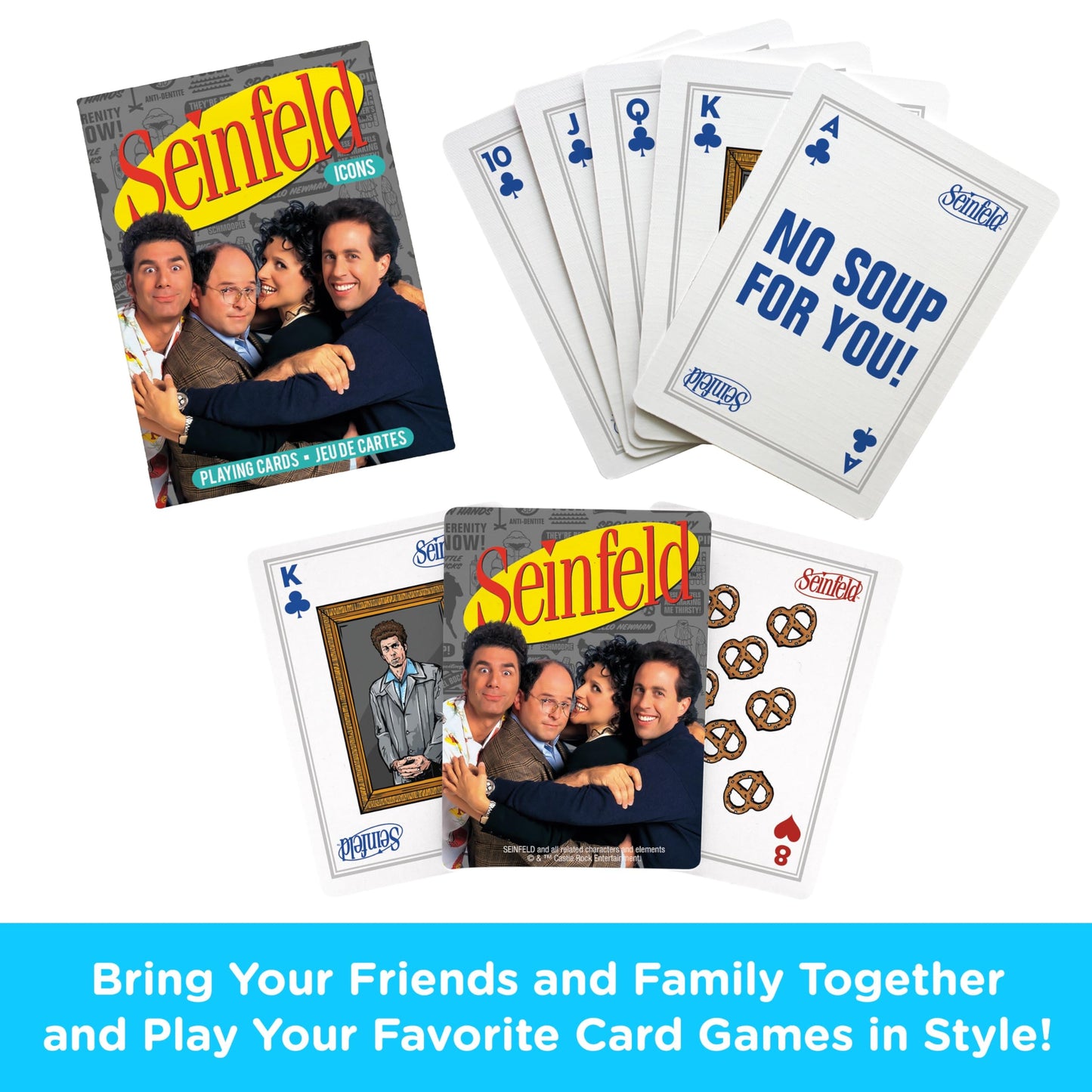 AQUARIUS Seinfeld Icons Playing Cards Deck