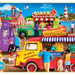 Food Truck - Carnival Treats 1000pc Puzzle - Jigsaw Puzzle with Vibrant Artwork and Durable Pieces - Fun Family Activity, Brain Challenge,