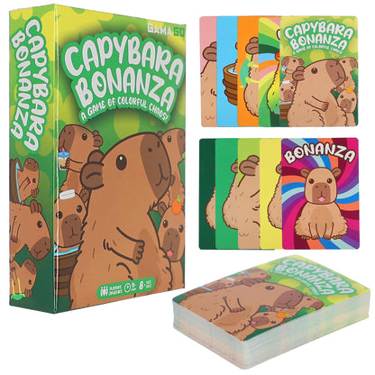 Aquarius Capybara Bonanza Card Game - Fast-Paced Family Party Card Game for Kids Teens and Adults, Strategy & Chaos Gameplay, Ages 8+, Capybara