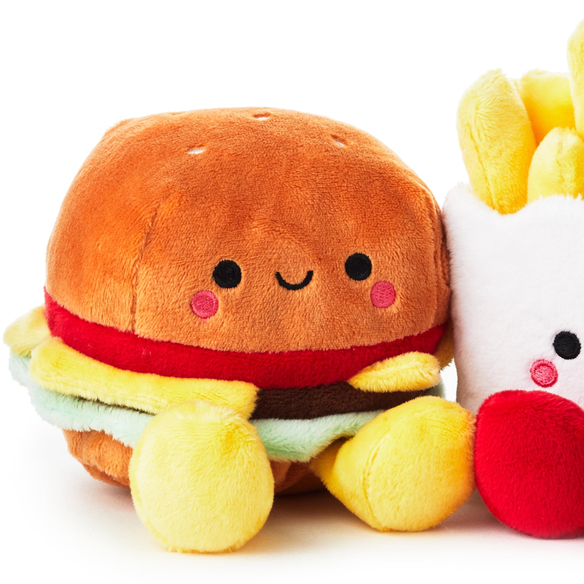 Hallmark Better Together Magnetic Plush (Hamburger and Fries) 5" Stuffed Toys, Easter Gifts for Kids