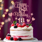 Lecferrarc 18th Birthday Cake Decorations, 18th Birthday Candles Cake Numeral Candles and Glitter Happy 18th Birthday Cake Toppers Set for Birthday