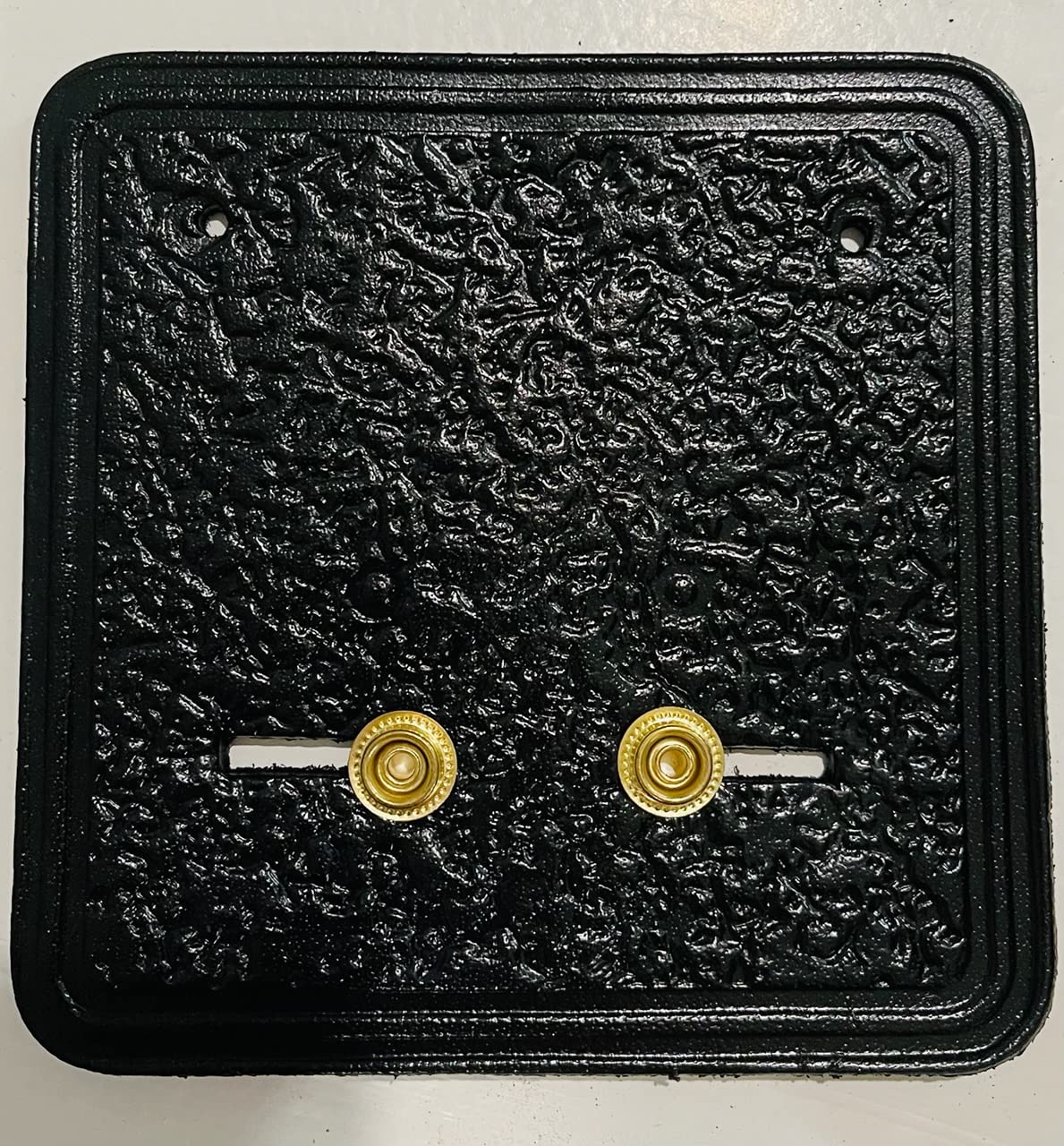 BBI LTD Wrestler Belt Wall Mount Real Leather Wall Hanger Matching Color (Real Black)