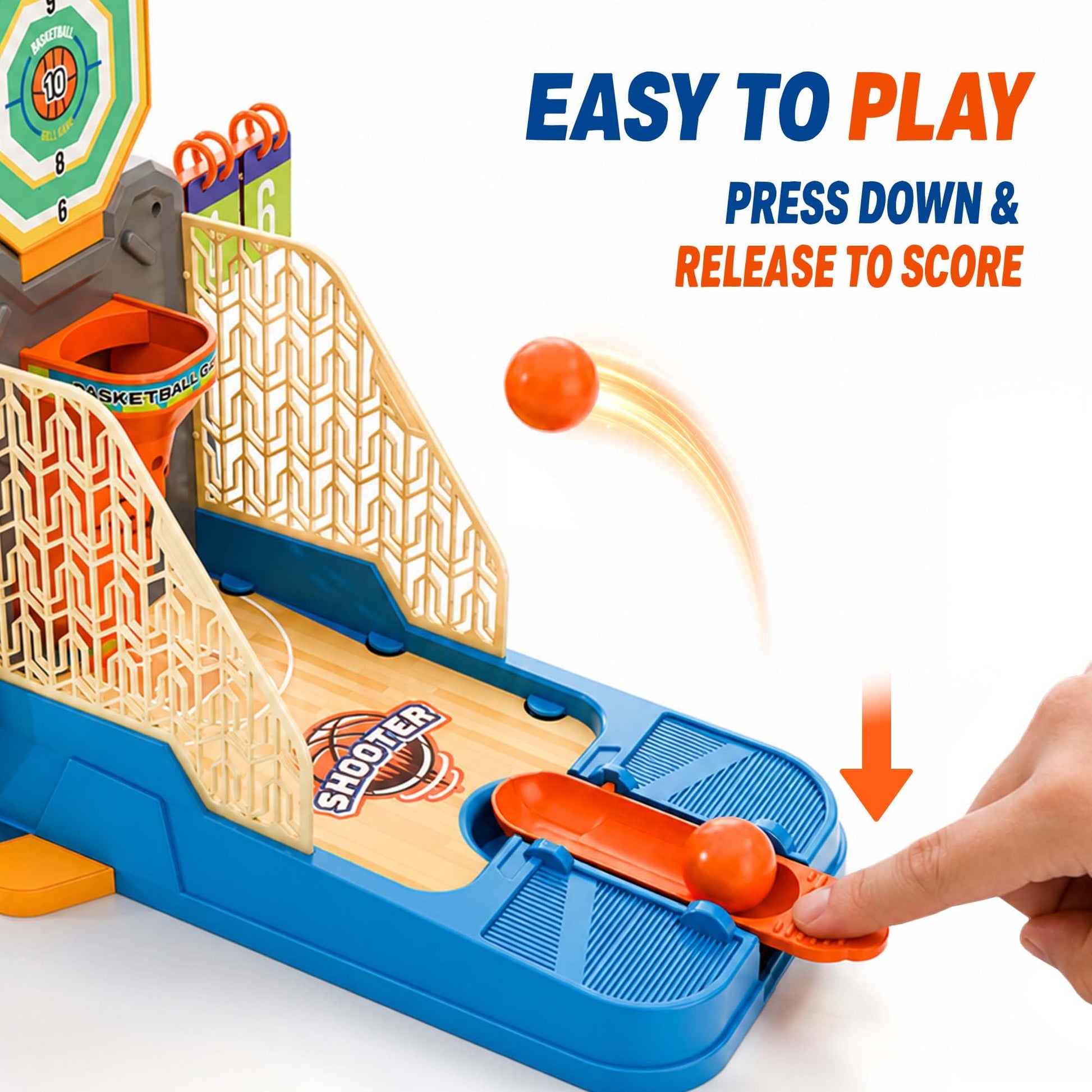iPlay, iLearn Kids Tabletop Basketball Toy, Battle Board Game Age 3-5 6-8