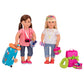 Our Generation - Luggage and Travel Set - 18-Inch Doll Accessories - Suitcase & Carry-On - Travel Toy - Pretend Play - Toy for Kids 3 Years +