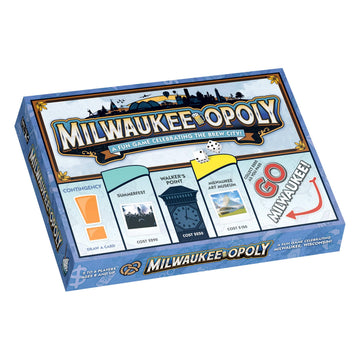 Late for The Sky Milwaukee-Opoly City Board Game - Family Strategy, Wisconsin Landmarks, Ages 8+, 2-6 Players, Traditional or 1-Hour Play, Tokens