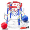 Laoyebaohao Pool Basketball Hoop Pool Games Pool Toys Ring Toss Game with 2 Basketballs Floating Basketball Hoop for Pool for Kids & Adults Indoor