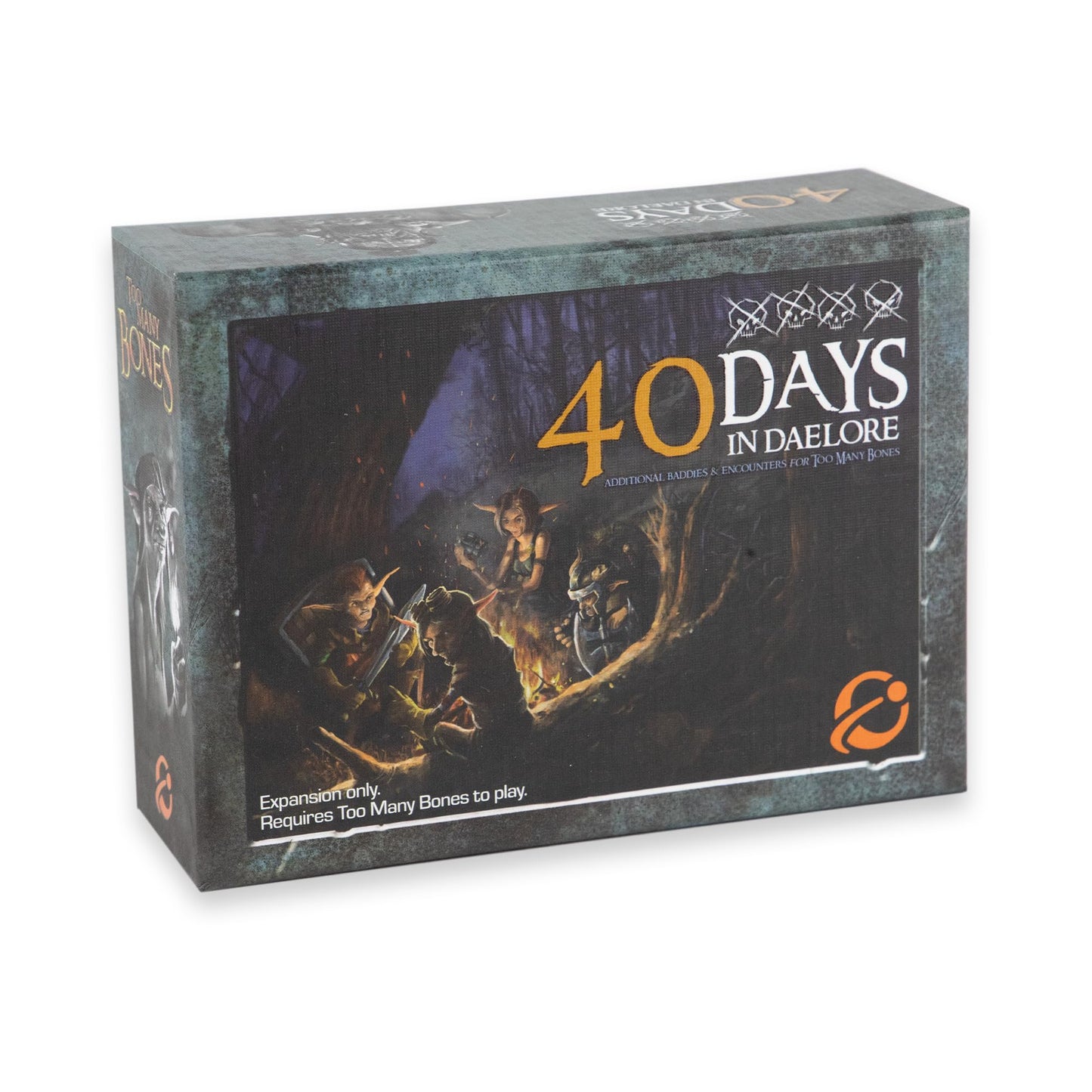 Too Many Bones: 40 Days in Daelore Expansion - Tabletop Dice-Builder Fantasy RPG Game Add-on