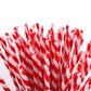 Carykon Red Striped Chenille Stems Pipe Cleaners, Pack of 100 (Striped-Red)