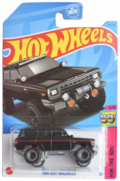 Hot Wheels 1988 Jeep Wagoneer, The '80s 5/10 [Black] 52/250