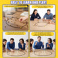 Magnetic Chess Game with Stones, Magnet Chess Game with String, 40 Magnetic Rocks, Mat, Dice and Storage Bag, Fun Magnetic Stones Game for Adults