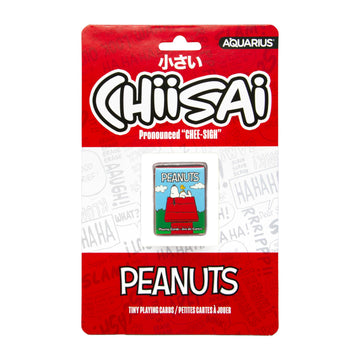 Aquarius Peanuts Chiisai Micro Playing Cards - Tiny Themed Novelty Deck with 54 Unique Character Designs - Travel Size Collectible Merchandise Gift