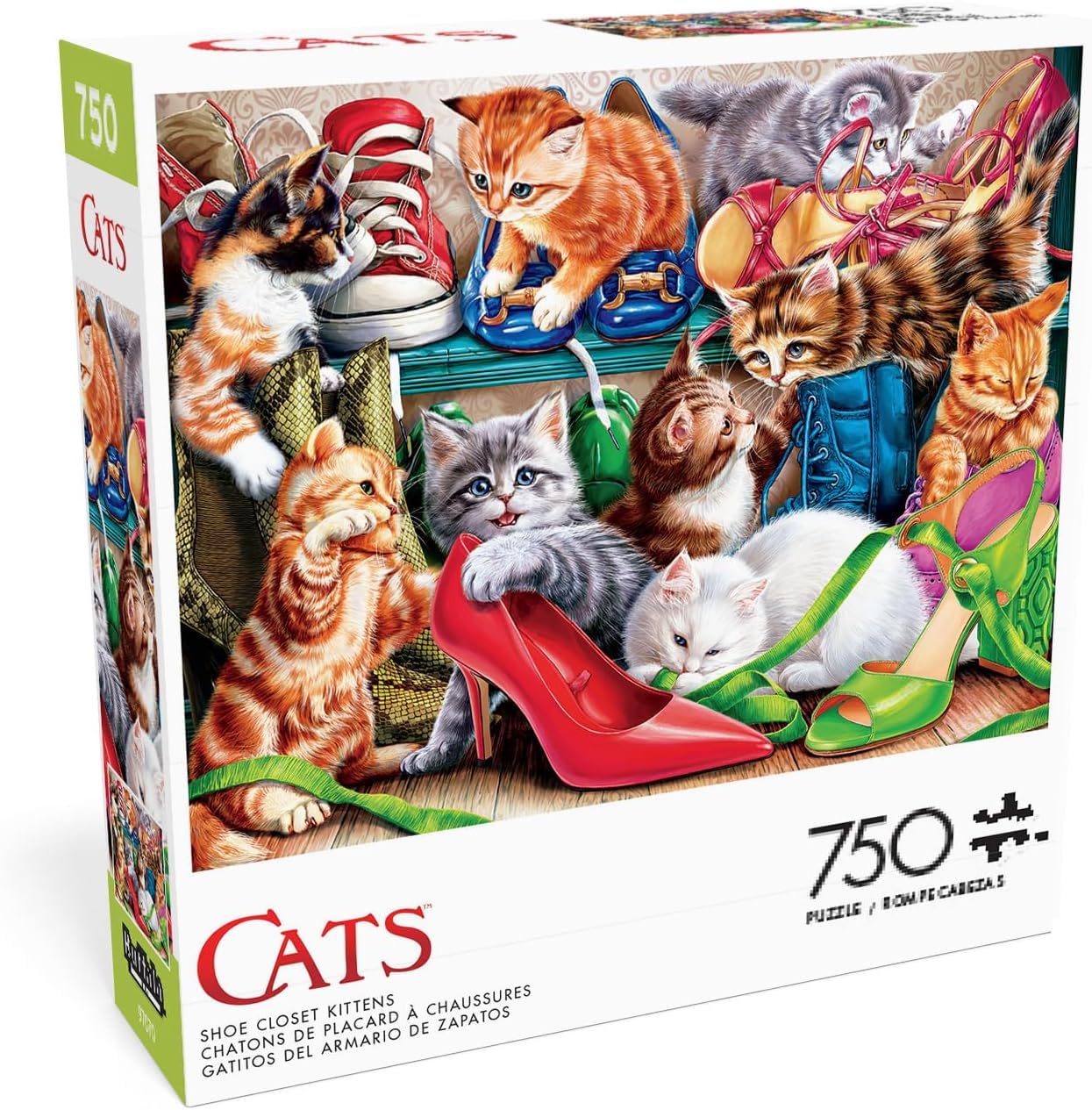 Buffalo Games - Shoe Closet Kittens - 750 Piece Jigsaw Puzzle for Adults
