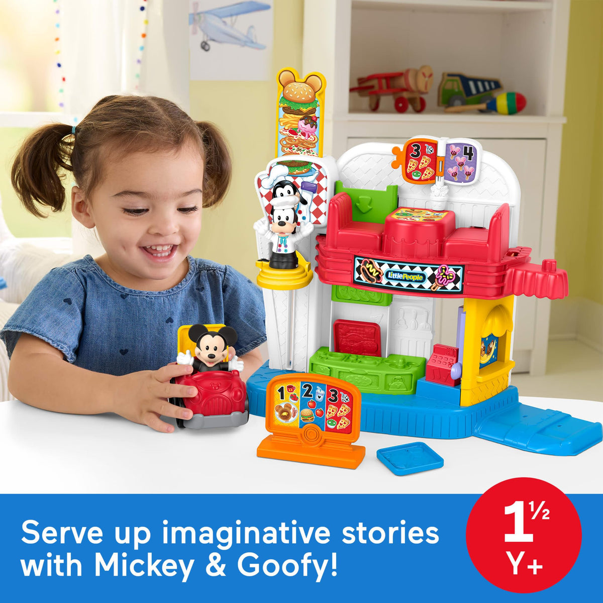 Fisher-Price Little People Disney Jr Mickey Mouse & Goofy’s Diner