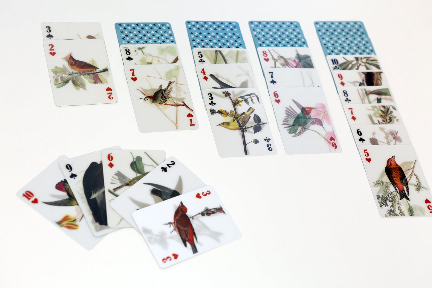 Kikkerland 3D Lenticular Bird Pokersize Deck 54pc Standard Index Waterproof Novelty Playing Cards