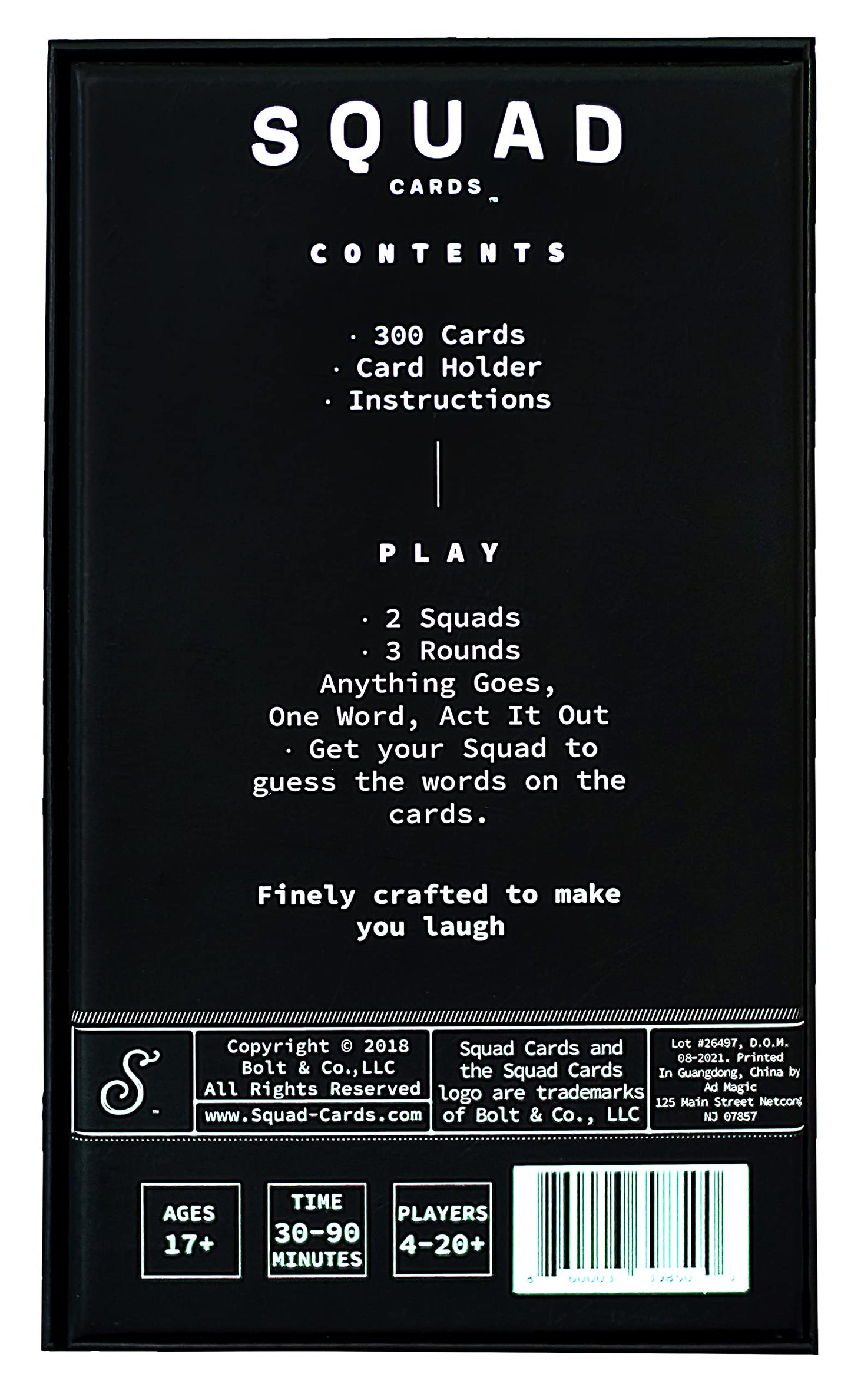 Squad Cards - A Party Game for Adults