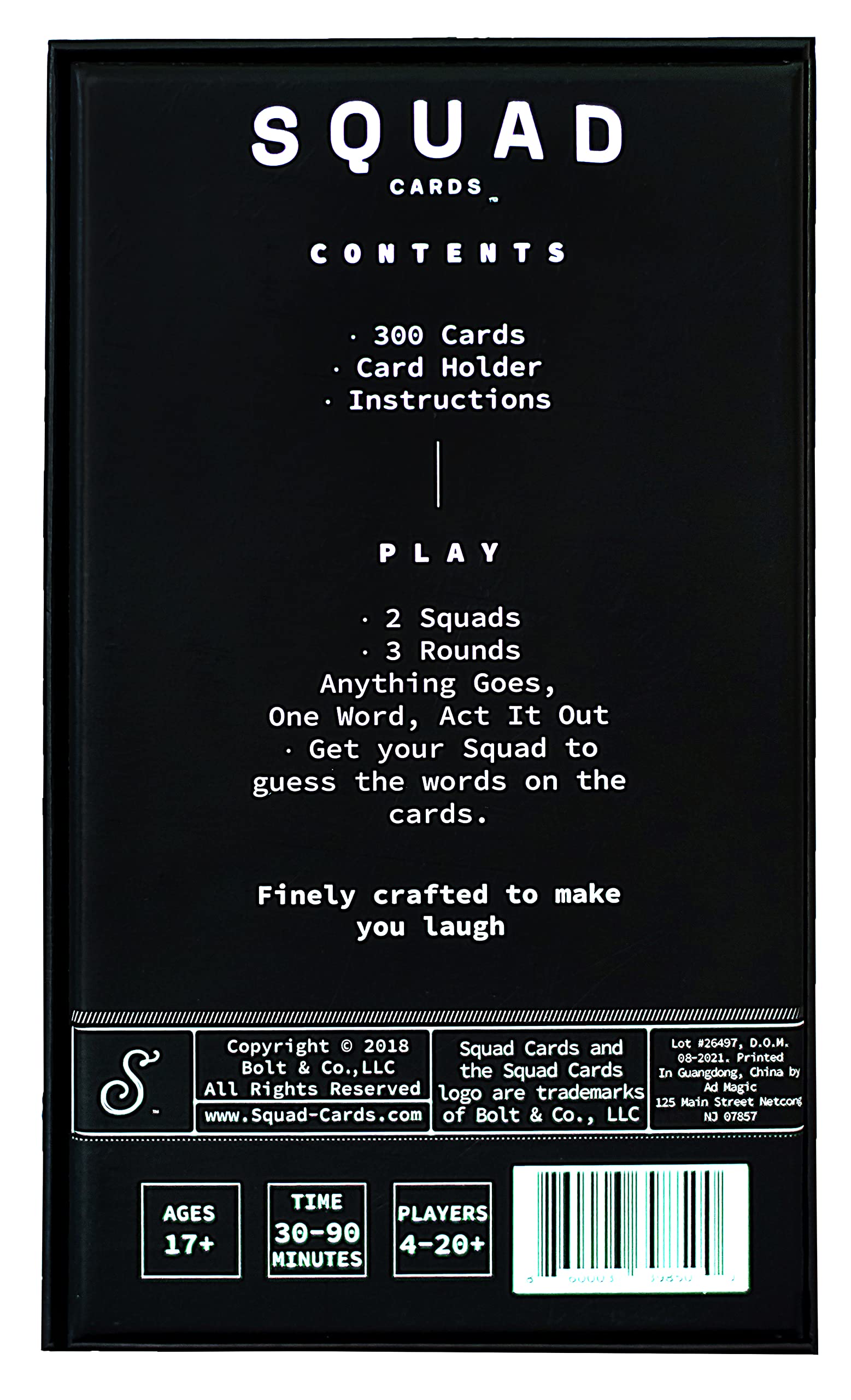 Squad Cards - A Party Game for Adults