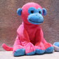 WEIGEDU Unique Ape Monkey Stuffed Animals Plush Toys, Soft Cute Monkey Orangutan Toy for Toddlers Child Kids Babies Birthday Gift, 7.9" Pink