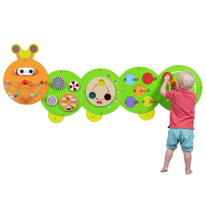 SPARK & WOW Caterpillar Activity Wall Panels, 8 Activities for Ages 18m+