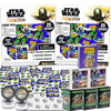 Star Wars Holiday Gift Exchange Set - Bundle of 40 Baby Yoda Party Favor Boxes with Stickers, Tattoos, Stampers for Easter Basket Fillers, More