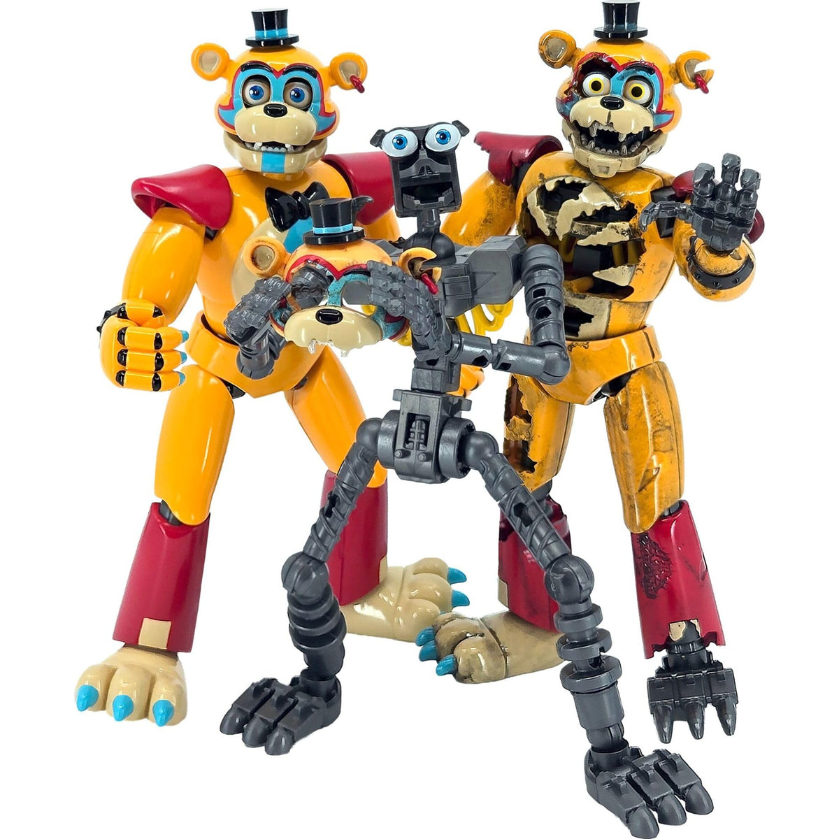 Five Nights at Freddy’s 6-Inch Endo-Series Collector Figure - 6-Inch Endo-02 with Swapable Glamrock Freddy and Shattered Glamrock Freddy Parts
