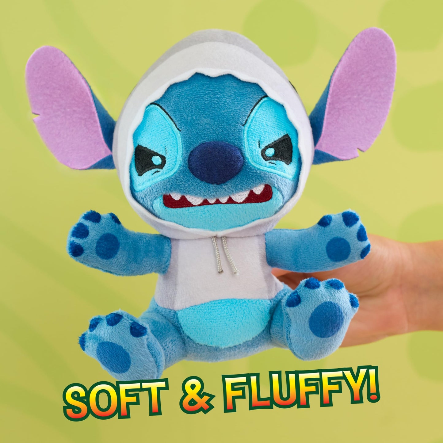 Disney Stitch Goes Wild Small Plush - Stitch Shark, Soft Collectible Plush Stuffed Animal Toy with Wild Details, Cute & Fluffy, for Kids, Fans