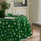 XCHI Green Shamrocks St. Patrick's Day Tablecloth Rectangle Table Cloth Washable Table Covers for Indoor Dining Home Party Decorations 60x84 Inch