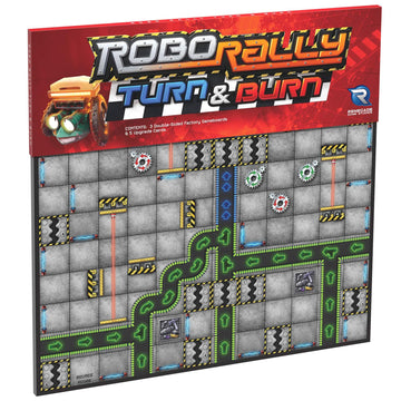 Renegade Game Studios Robo Rally: Turn & Burn Expansion Board Game - Strategy, Ages 12+, 2-6 Players