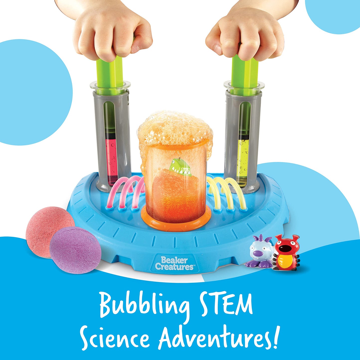 Learning Resources Beaker Creatures Liquid Reactor Super Lab - STEM Toys, Science Classroom Must Haves Activities , Physics and Chemistry Set