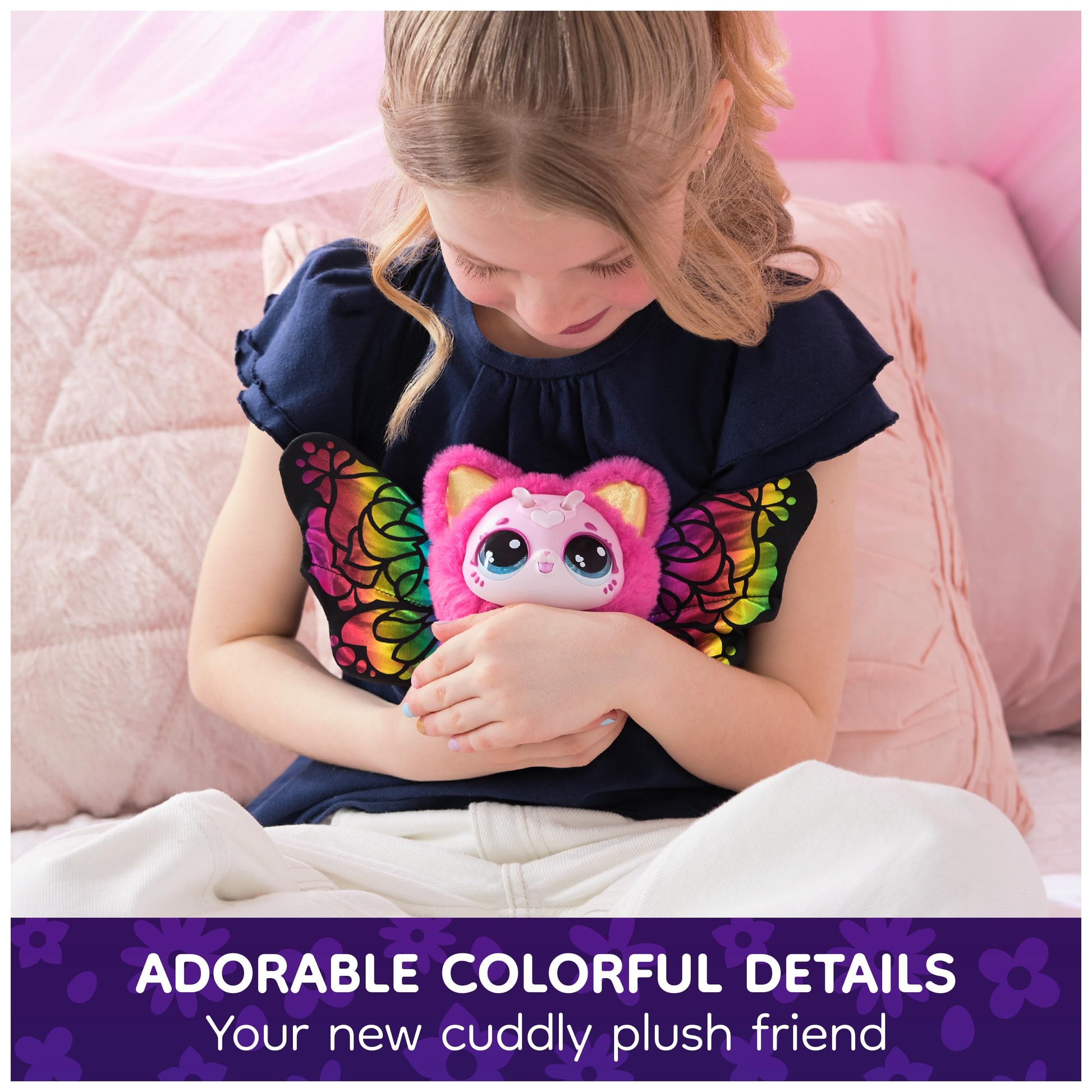 Hatchimals Bloomables Kittyfly Surprise Interactive Toy & Flower, Ages 4+